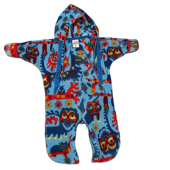 Patagonia Other - Patagonia Baby Synchilla Fleece Bunting Snowsuit Size 6M